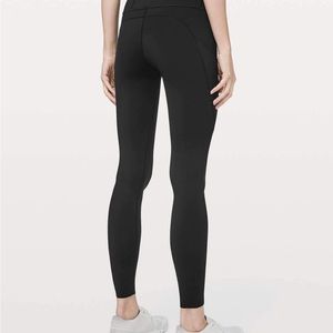 Lululemon fast and free, high-rise leggings, size 8, tall, with 31 inch inseam.